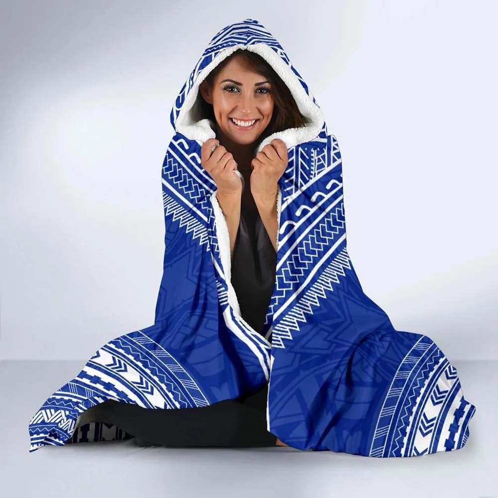 Chuuk Flag Polynesian Chief Hooded Blanket