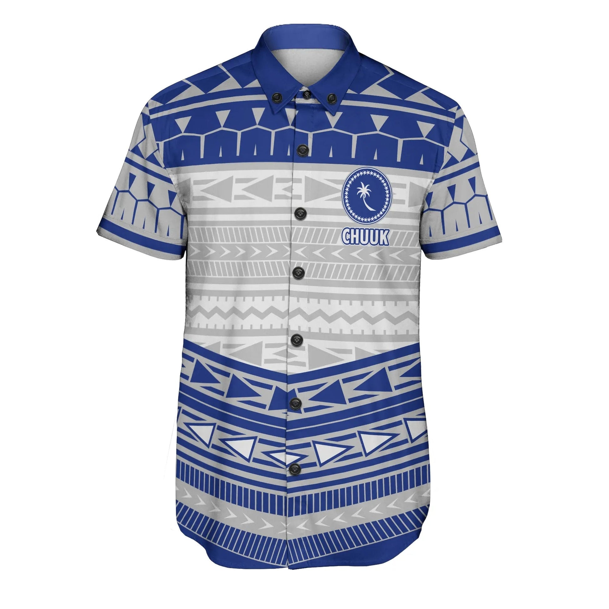 Chuuk Short Sleeve Shirt Polynesian Pattern