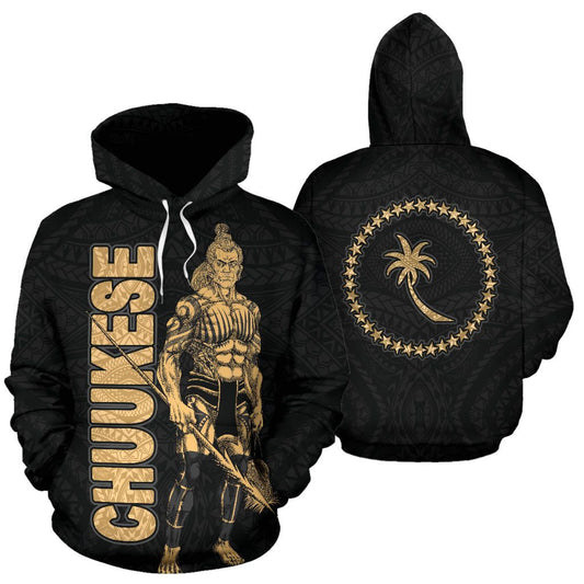 Chuuk Hoodie - Micronesia Chuukese Warrior Gold