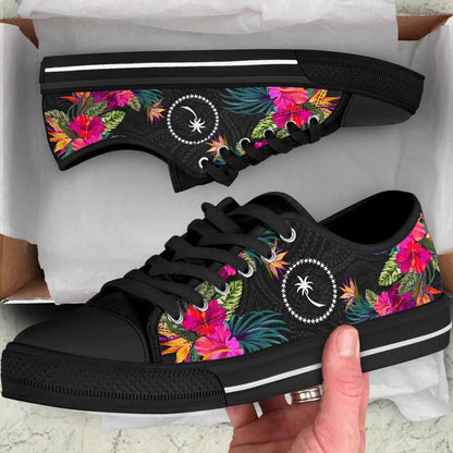 Chuuk Low Top Shoes - Micronesian Hibiscus
