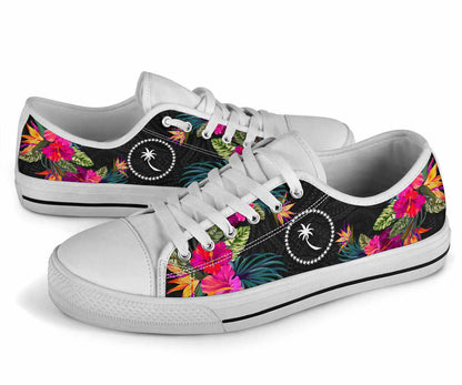 Chuuk Low Top Shoes - Micronesian Hibiscus
