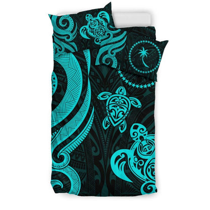 Chuuk Micronesian Bedding Set - Turquoise Tentacle Turtle