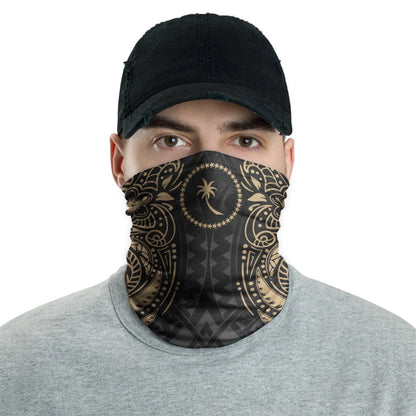 Chuuk Neck Gaiter - Floral Tattoo Gold