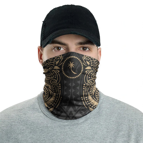 Chuuk Neck Gaiter - Floral Tattoo Gold