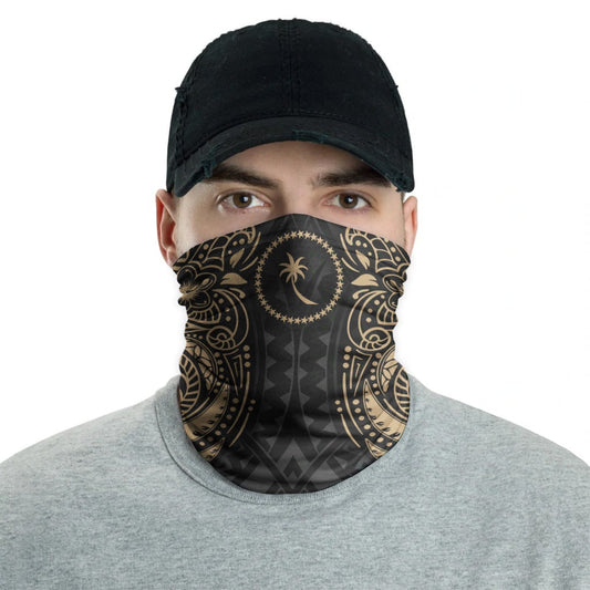 Chuuk Neck Gaiter - Floral Tattoo Gold