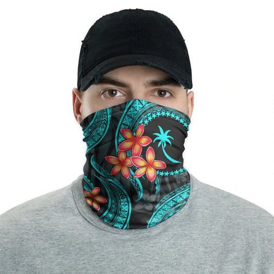 Chuuk Neck Gaiter - Plumeria Turquoise