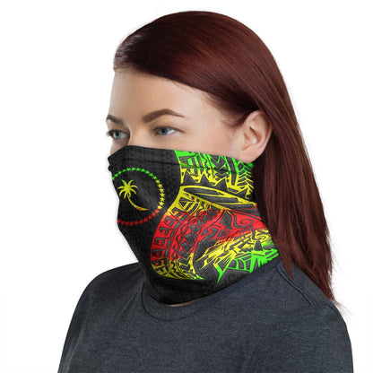 Chuuk Neck Gaiter - Polynesian Pattern Reggae