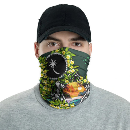 Chuuk Neck Gaiter - Ti Leaf Lei Turtle