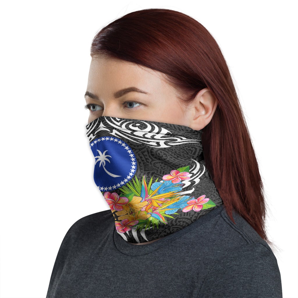 Chuuk Neck Gaiter - Tribal Floral Pattern