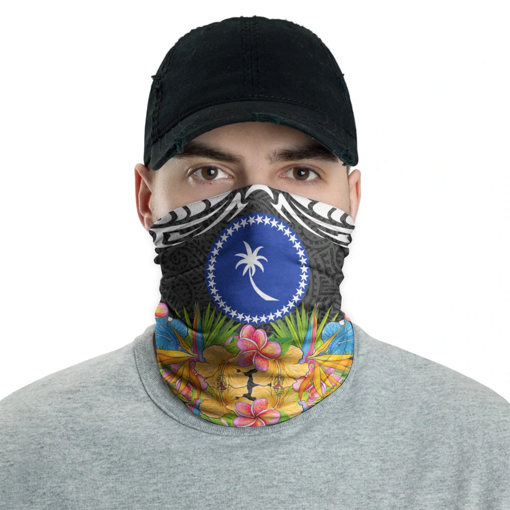 Chuuk Neck Gaiter - Tribal Floral Pattern