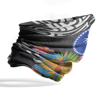 Chuuk Neck Gaiter - Tribal Floral Pattern