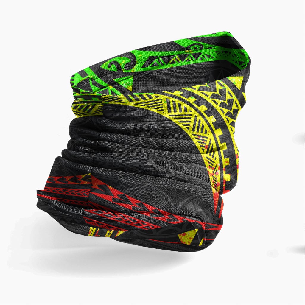 Chuuk Neck Gaiter - Tribal Pattern Reggae
