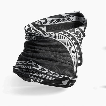 Chuuk Neck Gaiter - Tribal Pattern White