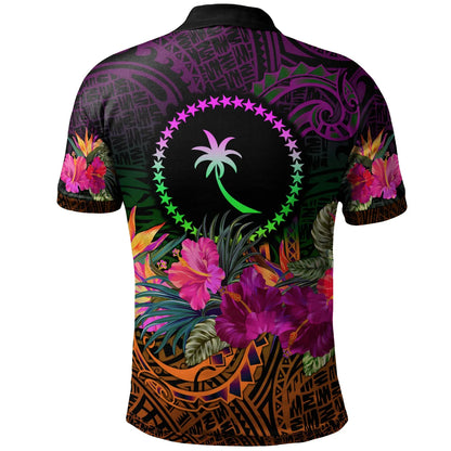 Chuuk Personalised Polo - Summer Hibiscus