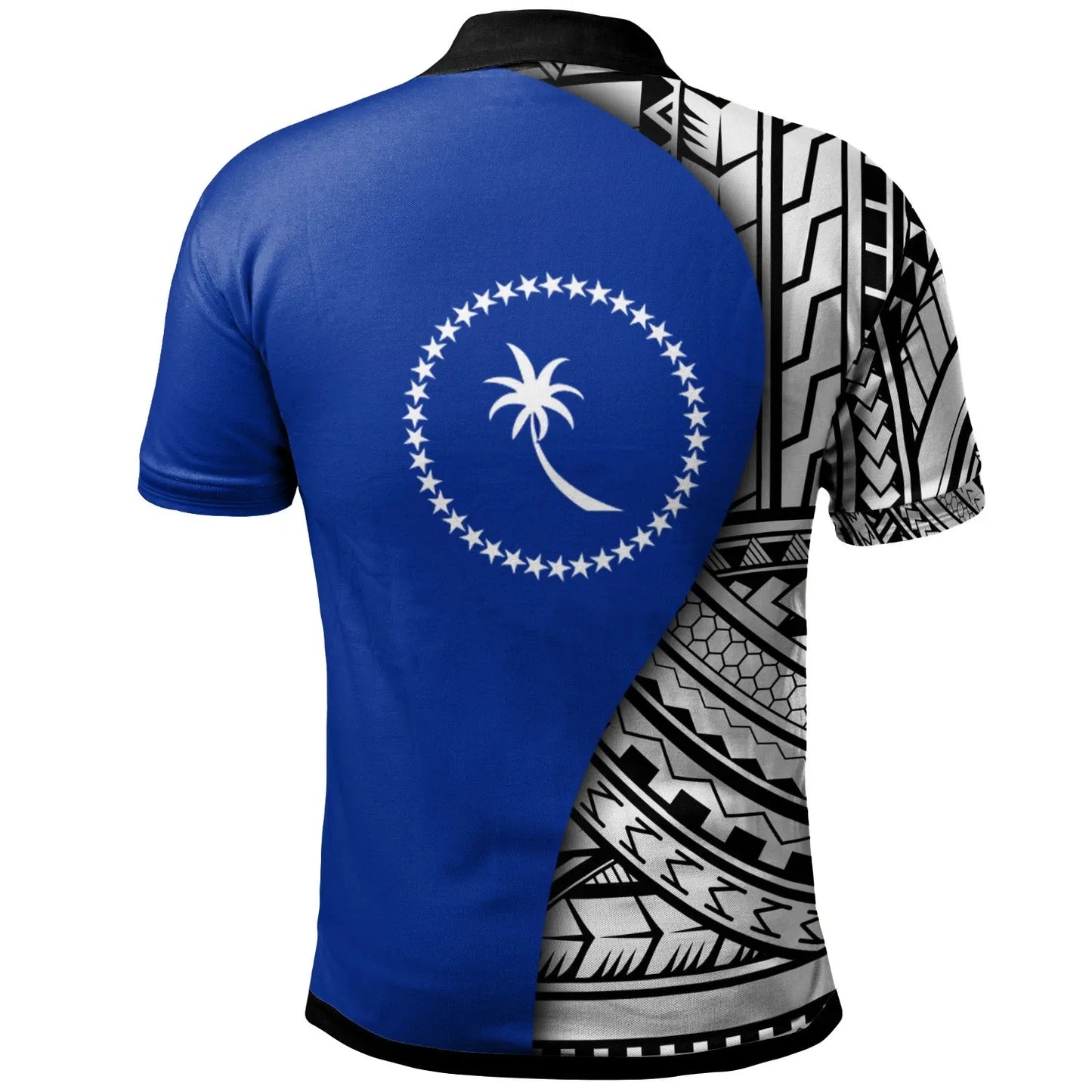 Chuuk Polo Shirt - Coat Of Arm and Polynesian Patterns