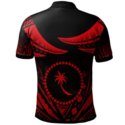 Chuuk Polo Shirt - Polynesian Tribal Tattoo