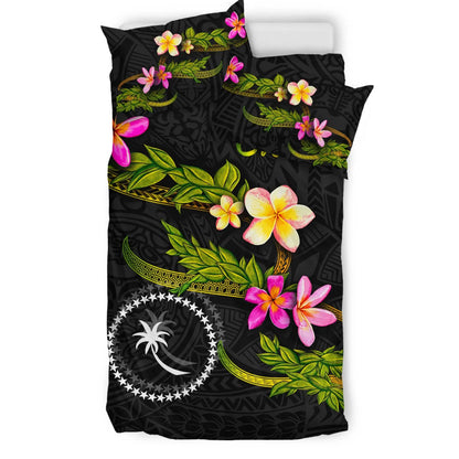 Chuuk Polynesian Bedding Set - Plumeria Tribal