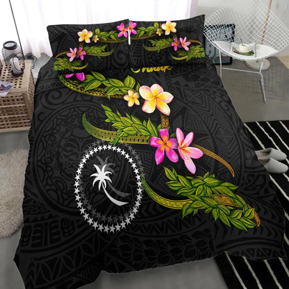 Chuuk Polynesian Bedding Set - Plumeria Tribal