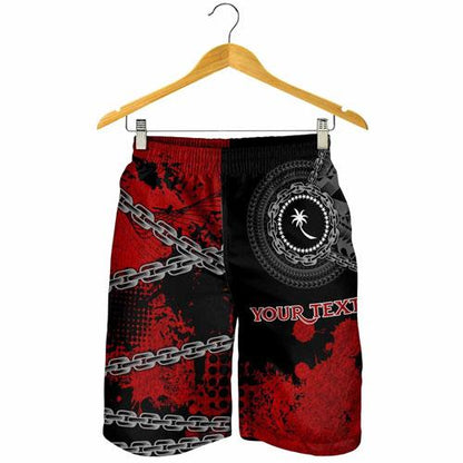 Chuuk Polynesian Personalised Men Shorts - Polynesian Chain Style