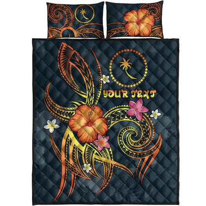 Chuuk Polynesian Personalised Quilt Bed Set - Legend of Chuuk (Blue)