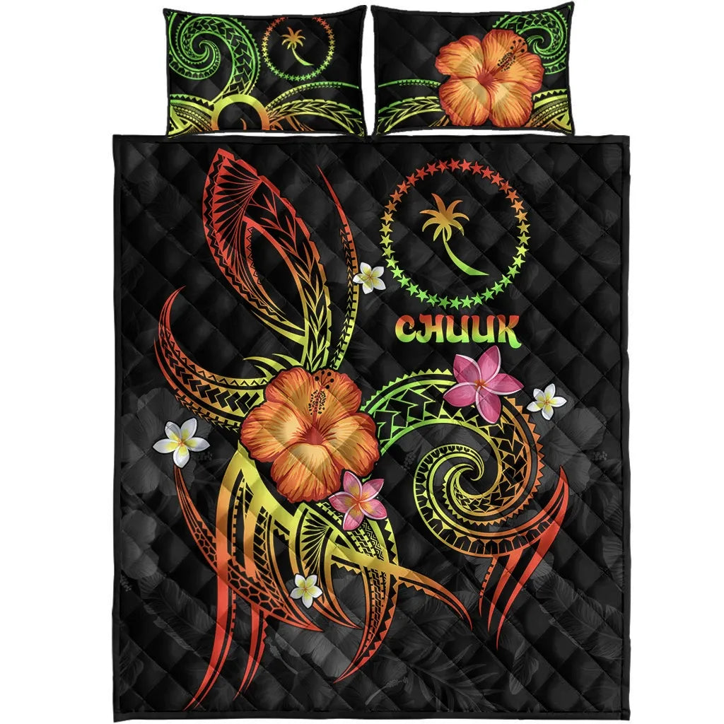 Chuuk Polynesian Quilt Bed Set - Legend of Chuuk (Reggae)