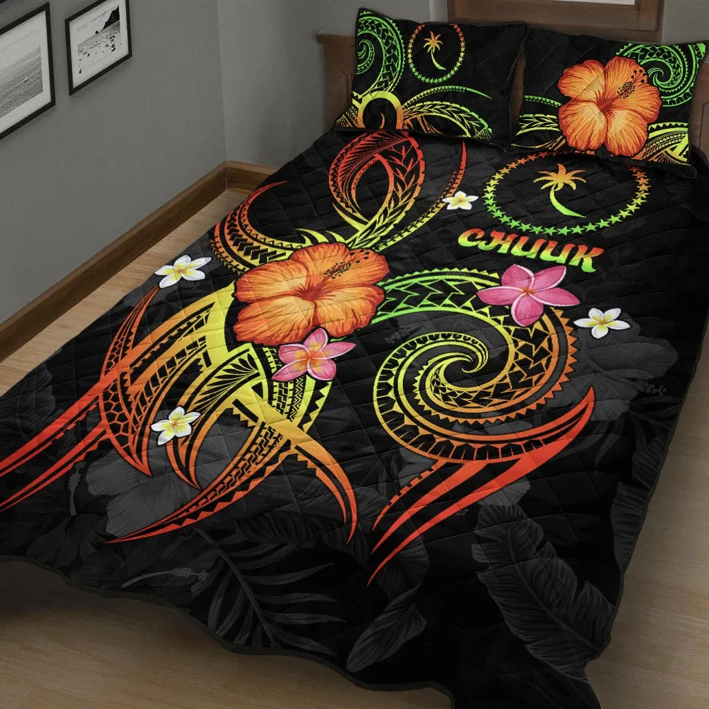 Chuuk Polynesian Quilt Bed Set - Legend of Chuuk (Reggae)