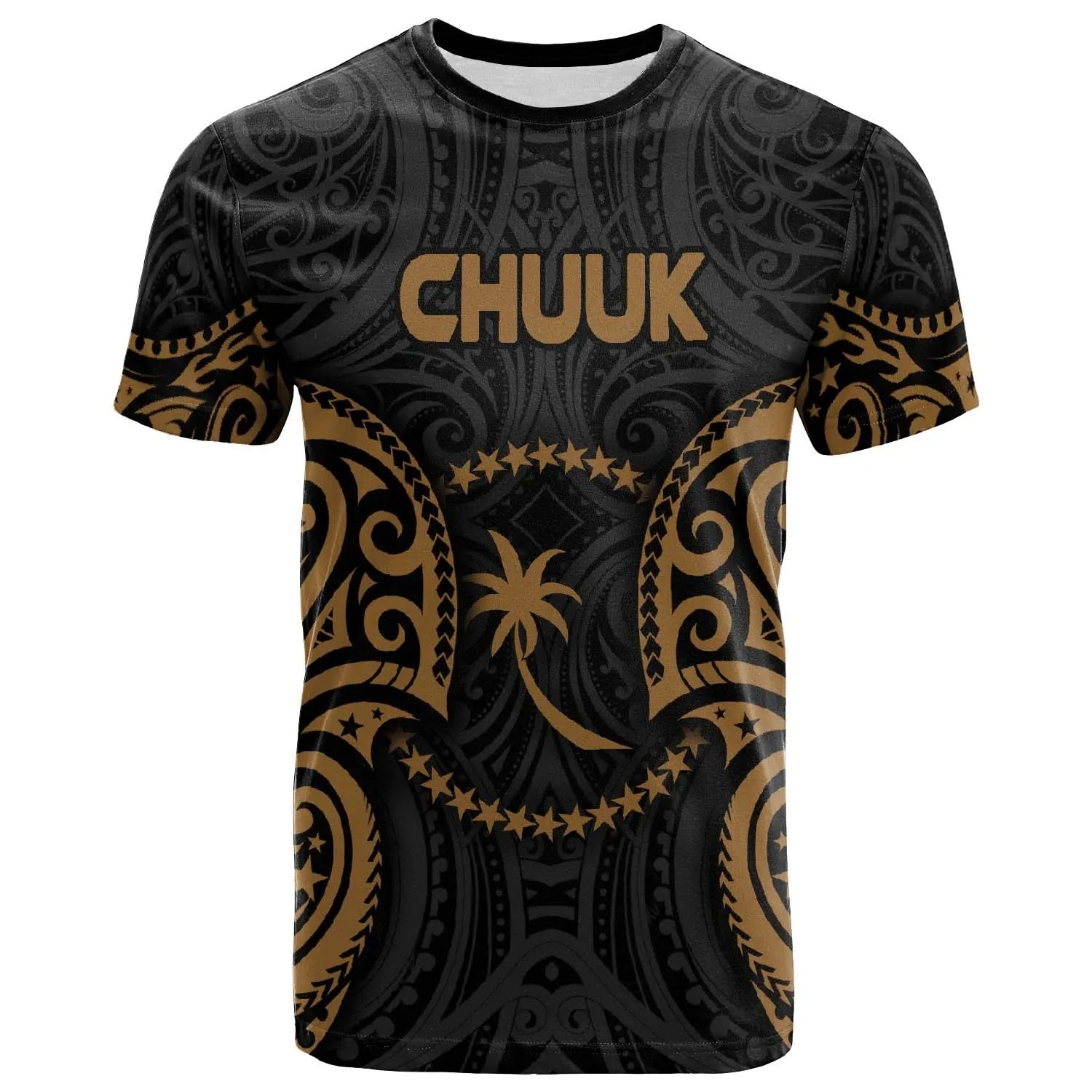 Chuuk Polynesian T-Shirt - Chuuk Spirit Gold