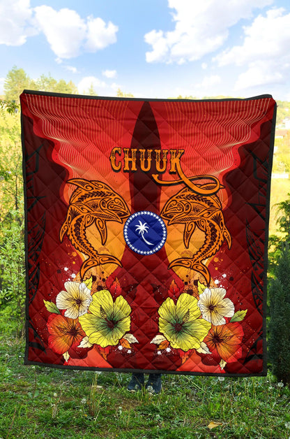 Chuuk Premium Quilt - Tribal Tuna Fish