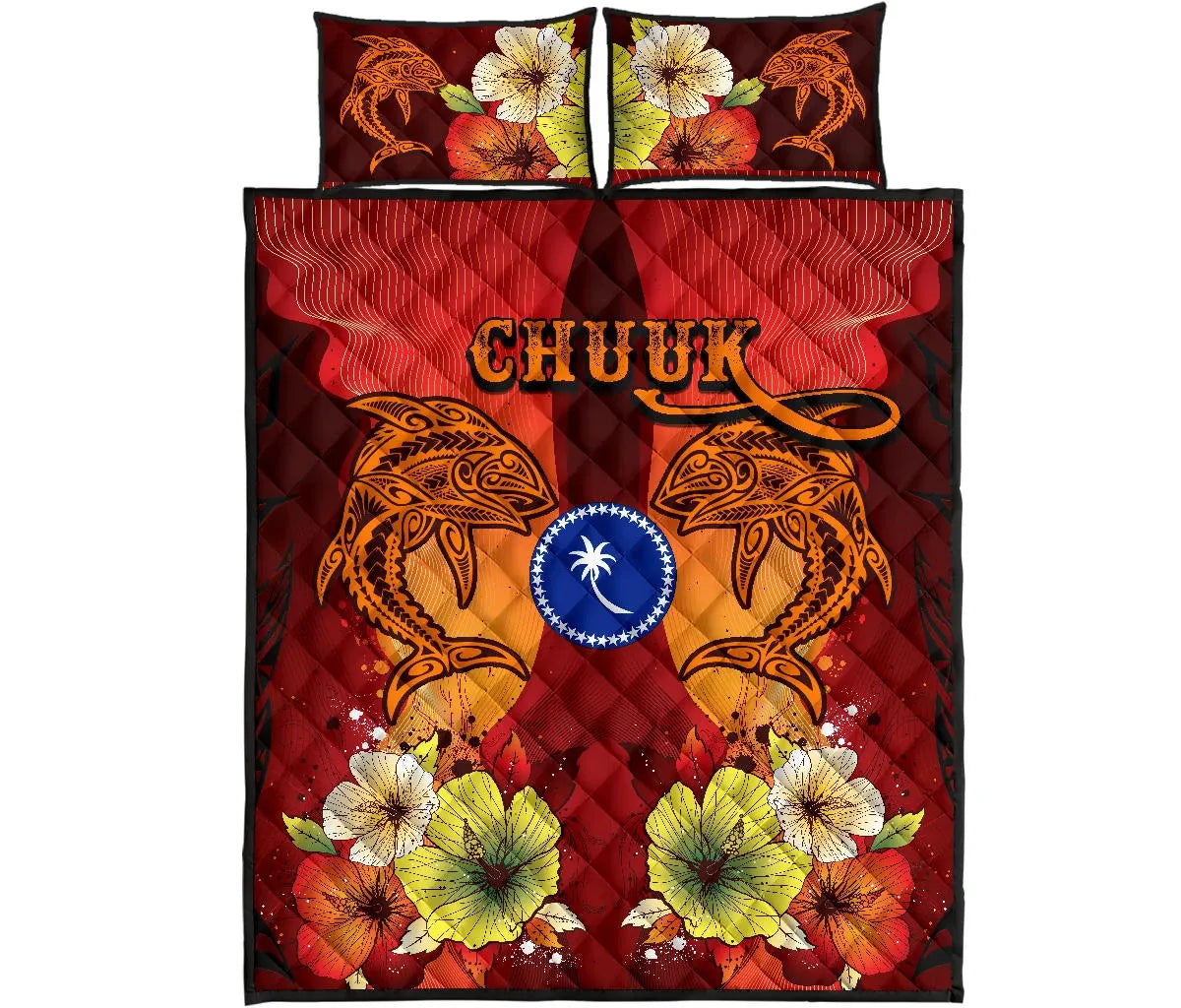 Chuuk Quilt Bed Sets - Tribal Tuna Fish
