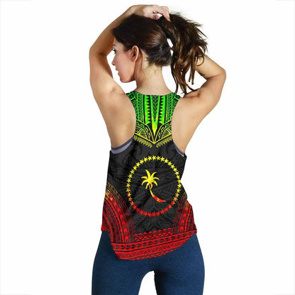 Chuuk Women Racerback Tank - Polynesian Chief Reggae Version