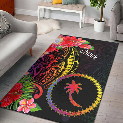 Chuuk State Area Rug - Tropical Hippie Style