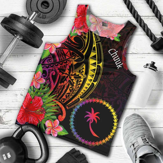 Chuuk State Men Tank Top - Tropical Hippie Style