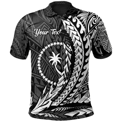 Chuuk State Polo Shirt - White Custom Personalised Wings Style