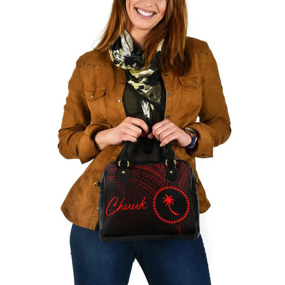 Chuuk State Shoulder Handbag - Cross Style Red Color