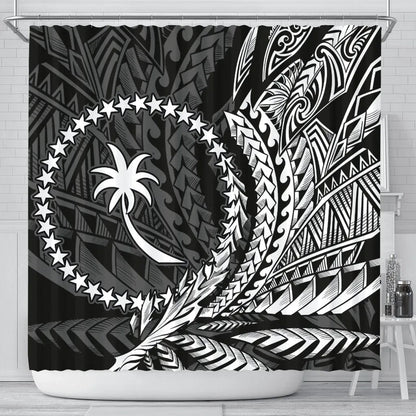 Chuuk State Shower Curtains - Wings Style