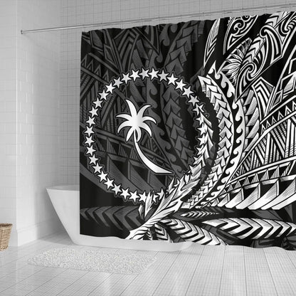 Chuuk State Shower Curtains - Wings Style