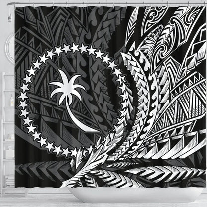 Chuuk State Shower Curtains - Wings Style