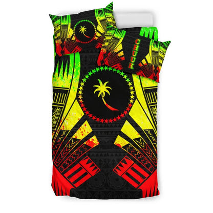 Chuuk States Duvet Cover Set - Reggae Tattoo Style