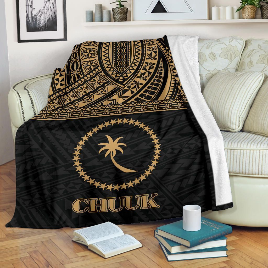 Chuuk States Premium Blanket - Gold Style