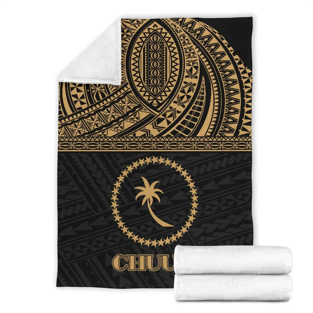 Chuuk States Premium Blanket - Gold Style