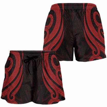 Chuuk Women Shorts - Red Tentacle Turtle