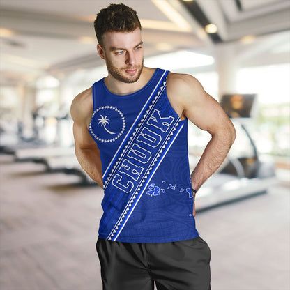 Chuuk State Tank Top Flag And Coat Of Arms