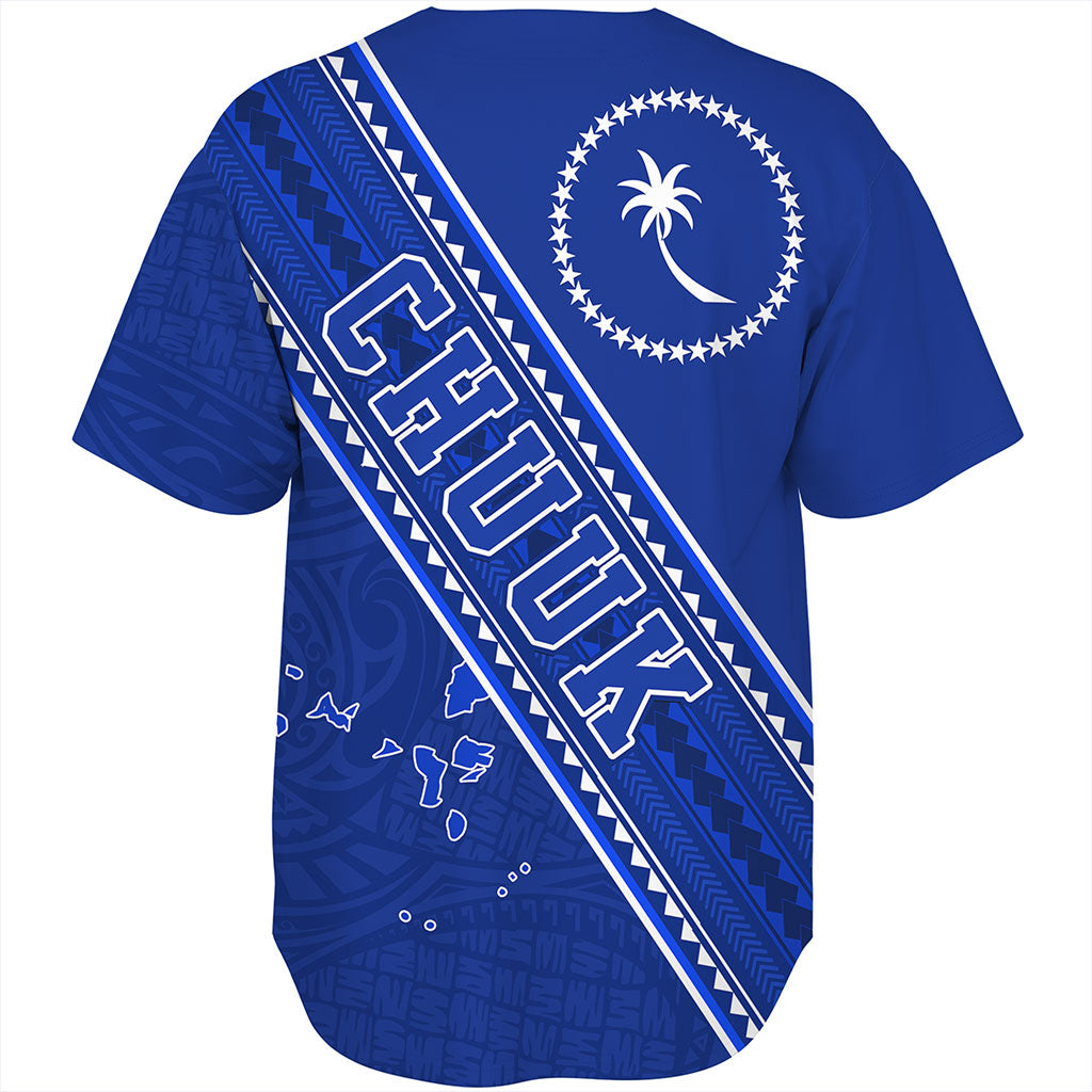 Chuuk State Baseball Shirt Flag And Coat Of Arms