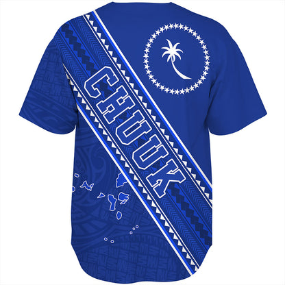 Chuuk State Baseball Shirt Flag And Coat Of Arms