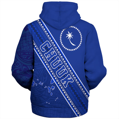 Chuuk State Sherpa Hoodie Flag And Coat Of Arms