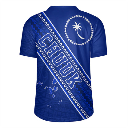 Chuuk State Rugby Jersey Flag And Coat Of Arms