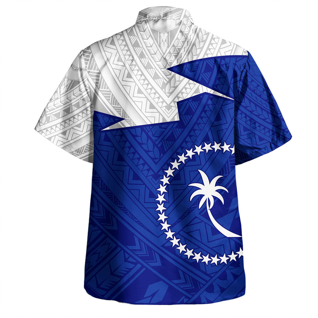 Chuuk State Hawaiian Shirt Polynesian Tattoo Flag And Coat Of Arms