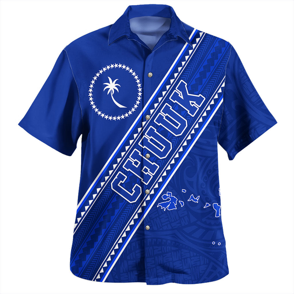 Kosrae Hawaiian Shirt Flag And Coat Of Arms