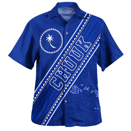 Chuuk State Hawaiian Shirt Flag And Coat Of Arms