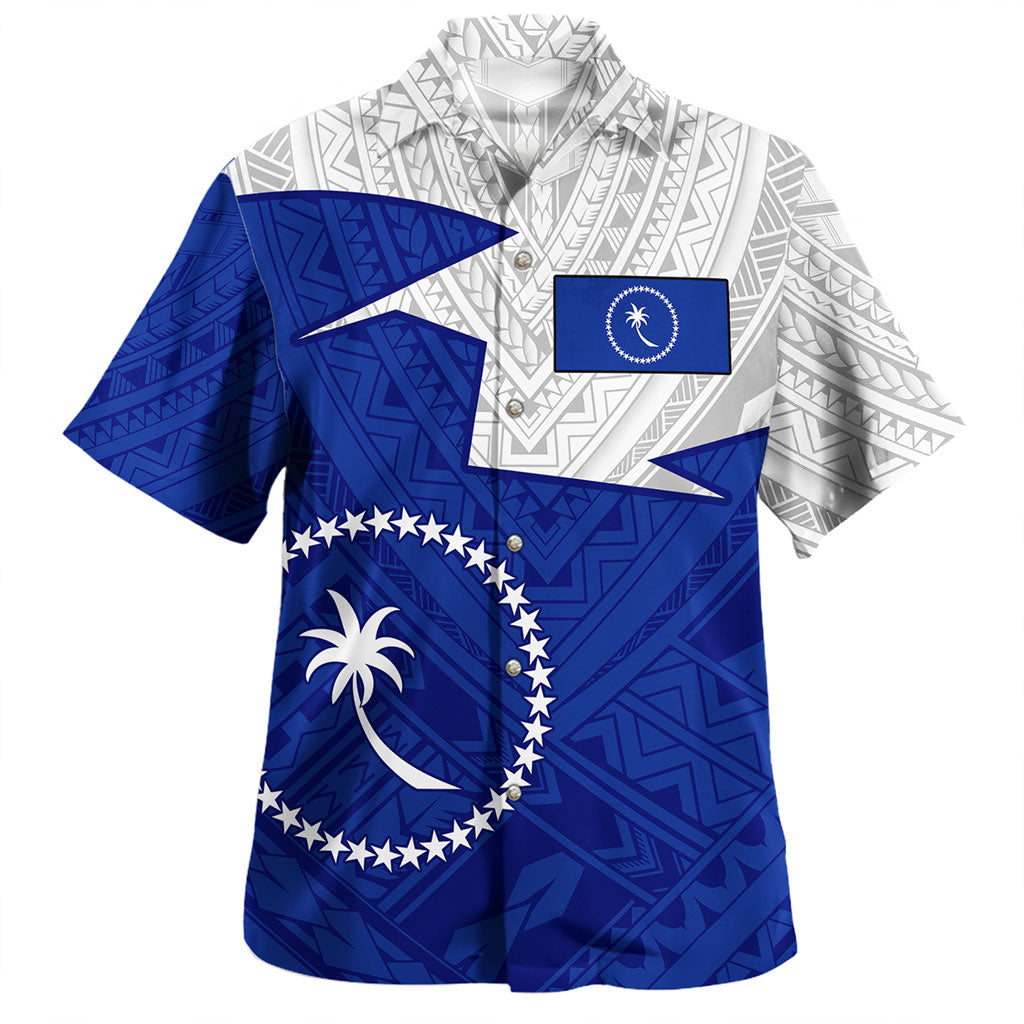 Kosrae Hawaiian Shirt Polynesian Tattoo Flag And Coat Of Arms
